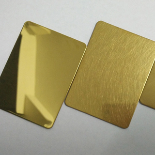 Bright Mirror Golden Stainless Steel Sheet